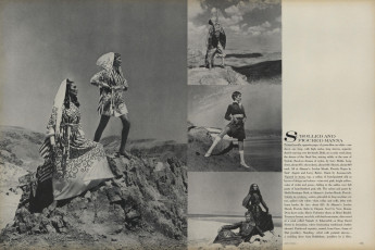 Susan Schoenberg, Daliah Lavi by John Cowan (Vogue USA 1969.07)