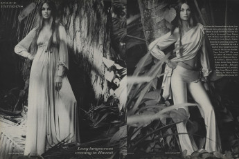 Jean Shrimpton by David Bailey / Vogue USA (1970.01.15)