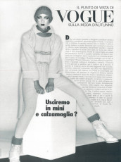 Moyra Swan by David Bailey / Vogue ITA (1975.07-08)