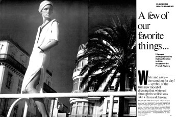 Patti Hansen by Helmut Newton / Vogue USA (1976.03)