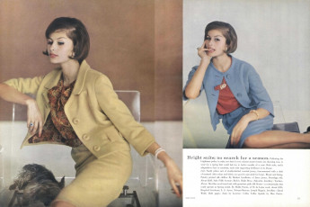 Isabella Albonico by Karen Radkai / Vogue USA (1961.01)
