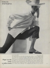Wilhelmina Cooper by Horst P. Horst / Vogue USA (1963.05)
