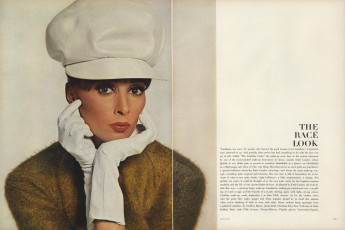 Wilhelmina Cooper by David Bailey / Vogue USA (1963.09)