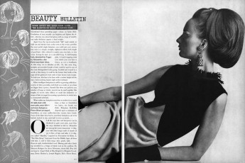 Brigitte Bauer by David Bailey / Vogue USA (1964.08/2)
