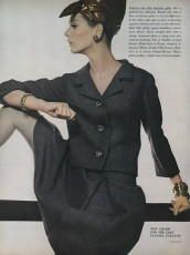 Wilhelmina Cooper  by David Bailey / Vogue USA (1964.09)