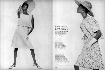 Wilhelmina Cooper by Bert Stern / Vogue USA (1965.04/2)