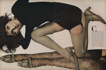 Brigitte Bauer by Irving Penn / Vogue USA (1965.08/2)