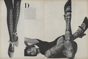 Brigitte Bauer by Irving Penn / Vogue USA (1965.08/2)