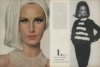 Brigitte Bauer by Bert Stern / Vogue USA (1965.11)