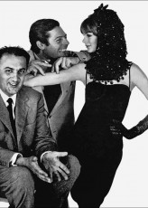 Federico Fellini, Marcello Mastroianni, Jean Shrimpton by David Bailey (1963)