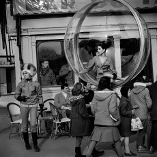 Simone d’Ailencourt (Bubble, Paris) by Melvin Sokolsky (1963)