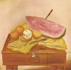 Watermelons and Oranges by Fernando Botero (1970)