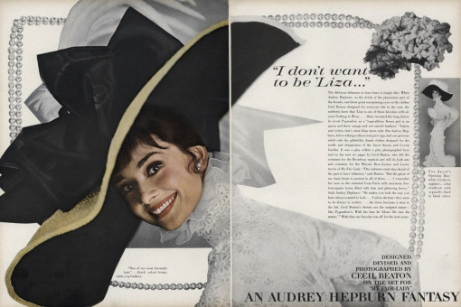 Audrey Hepburn by Cecil Beaton / Vogue USA (1963.12)