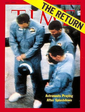 Astronauts Lovell, Haise & Swigert - Apr. 27, 1970