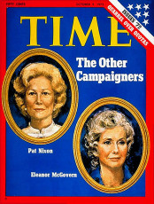 Pat Nixon and Eleanor McGovern - Oct. 9, 1972