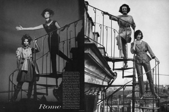 Simone d'Aillencourt by William Klein / Vogue USA (1960.04/2)
