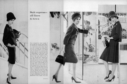 Dorothy McGowan, Pia Kazan, unknown by Sante Forlano / Vogue USA (1960.09/2)