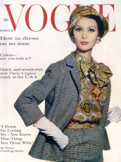 Isabella Albonico by Irving Penn / Vogue USA (1961.03)