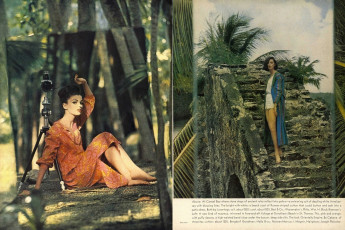 Dorothy McGowan by John Rawlings / Vogue USA (1962.01)