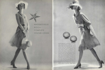 Nena Von Schlebrugge, Marola Witt by Sante Forlano / Vogue USA (1962.04-2)