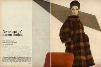 Simone d'Aillencourt, Ina Balke by Karen Radkai / Vogue USA (1962.07)