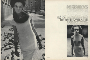 Jean Shrimpton by David Bailey / Vogue USA (1962.11)