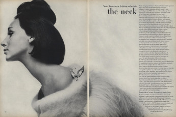 Brigitte Bauer by Irving Penn / Vogue USA (1963.02)