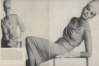 Veruschka, Wilhelmina Cooper by Irving Penn / Vogue USA (1963.03)