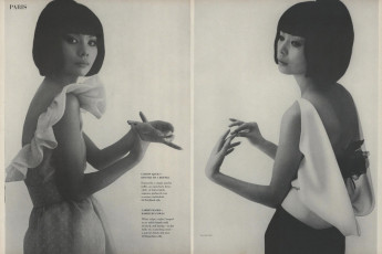 Hiroko Matsumoto by William Klein / Vogue USA (1963.03)
