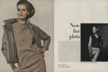 Veruschka, Wilhelmina Cooper by Bert Stern / Vogue USA (1963.04)