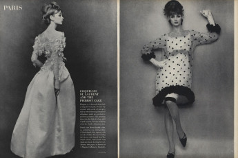 Jean Shrimpton by Henry Clarke, William Klein / Vogue USA (1964.03/2)
