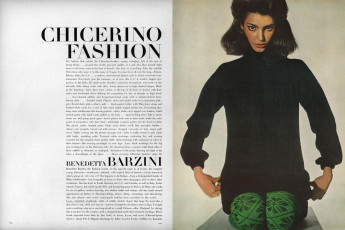 Benedetta Barzini by Irving Penn / Vogue USA (1964.08)