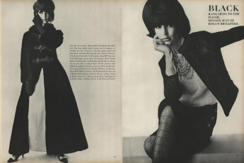 Brigitte Bauer by David Bailey, Irving Penn / Vogue USA (1964.08/2)