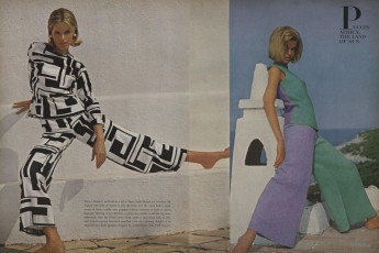 Veruschka by Henry Clarke / Vogue USA (1965.01)