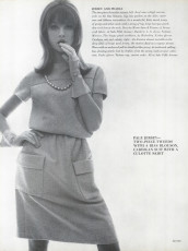 Jean Shrimpton by Bert Stern, Franco Rubartelli / Vogue USA (1965.01/2)