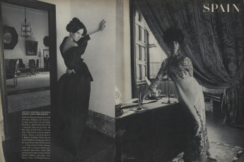 Brigitte Bauer by Henry Clarke / Vogue USA 1965.03/2)