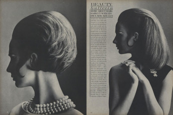 Brigitte Bauer by Irving Penn (Vogue USA 1965.08/2)