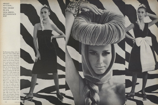 Brigitte Bauer, Marisa Berenson, Wilhelmina Copper, Jill Kennington by Gordon Parks (Vogue USA 1965.10)