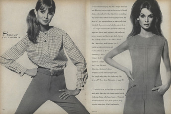 Jean Shrimpton by David Bailey / Vogue USA (1965.10/2)