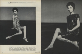 Benedetta Barzini by Richard Avedon (Vogue USA 1966.08/2)
