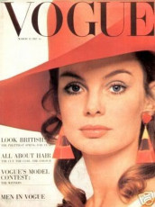 Jean Shrimpton by David Bailey / Vogue UK (1967.03/2)