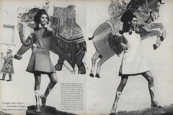 Simone d'Aillencourt by Henry Clarke (Vogue USA 1967.06)