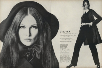 Viviane Fauny, Marisa Berenson by Irving Penn (Vogue USA 1967.09/2)
