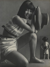 Hiroko Matsumoto by Helmut Newton (Vogue USA 1968.03/2)