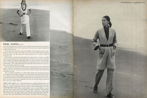 Birgitta af Klercker, Francoise Rubartelli by John Cowan (Vogue USA 1968.10/2)