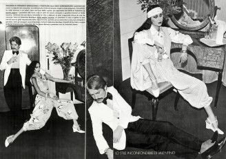 Marie Helvin by David Bailey / Vogue ITA (1976.02)