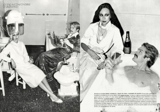 Marie Helvin by David Bailey / Vogue ITA (1976.02)