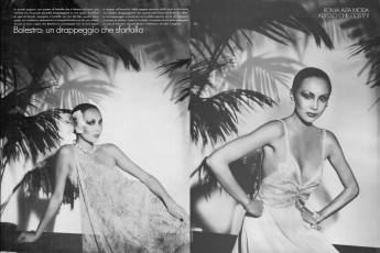 Marie Helvin by David Bailey / Vogue ITA (1976.03)