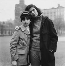 Susan Sontag (writer) with her son, David by Diane Arbus (1965)