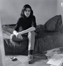 Susan Sontag (writer) on a Bed by Diane Arbus (1965)